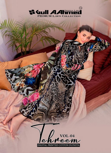 Tehreem Vol 4 By Gull A Ahmed Lawn Cotton Dress Material Wholesale Online